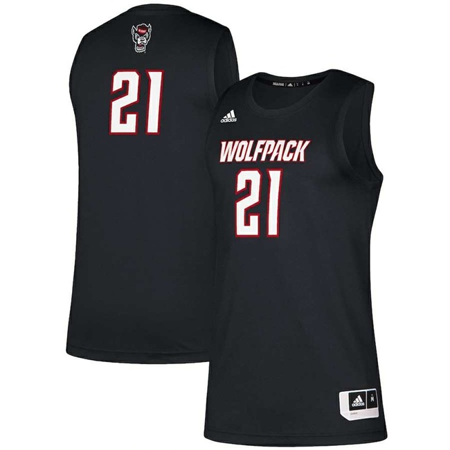 Men's NC State ACTIVE PLAYER Custom Black Stitched Basketball Jersey